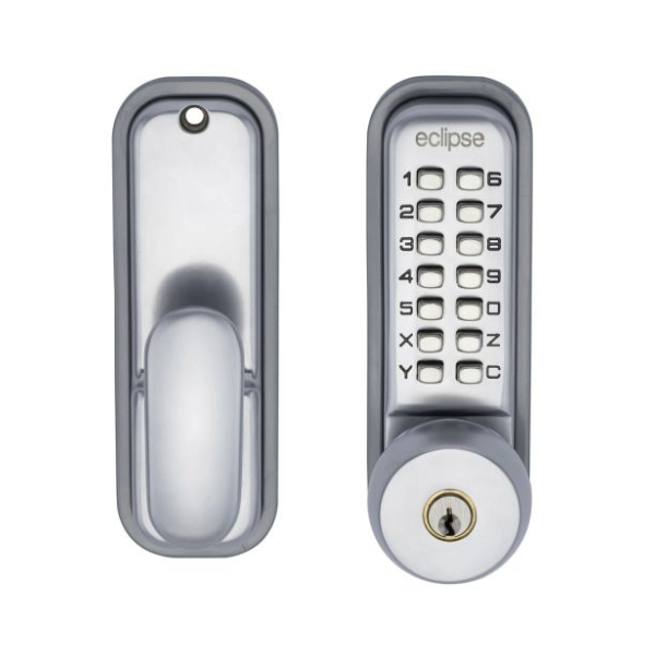 Spring Key Override Eclipse Mechanical Digital Lock with Key Override Option